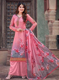 Silk Digital Printed Plazzo Suit