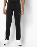 Panelled Track Pants with Elasticated Drawstring Waist