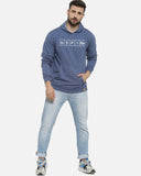 Typography Print Hooded Sweatshirt