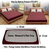 Dream Care Printed Mattress Protector for King Size Bed
