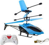 TONDAK 2 in 1 Infrared Induction Helicopter, Sensor Aircraft with USB Charger ,Flying Helicopter with Remote, 4 to 14 Years  (Blue)