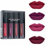 NYN HUDA Insta Beauty Sensational Liquid Matte Lipsticks 4 Piece  (The Red Edition, 16 ml)