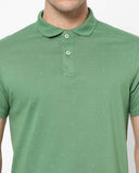 Micro Print Slim Fit Polo T-shirt