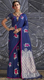 Dark Blue Colour Silk Saree