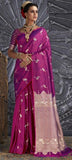 Dark Purple Colour Silk Saree