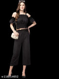 Shouldercut Elegant Jumpsuit