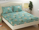 Cotton Double Striped Bedsheet (Pack of 1, Multicolor)