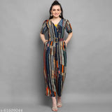 Women's Rayon Foil Printed Jumpsuit