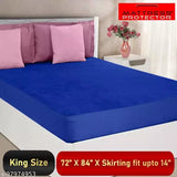 Mattress Protector Waterproof Terry Cotton Ultra Soft Fitted King Size