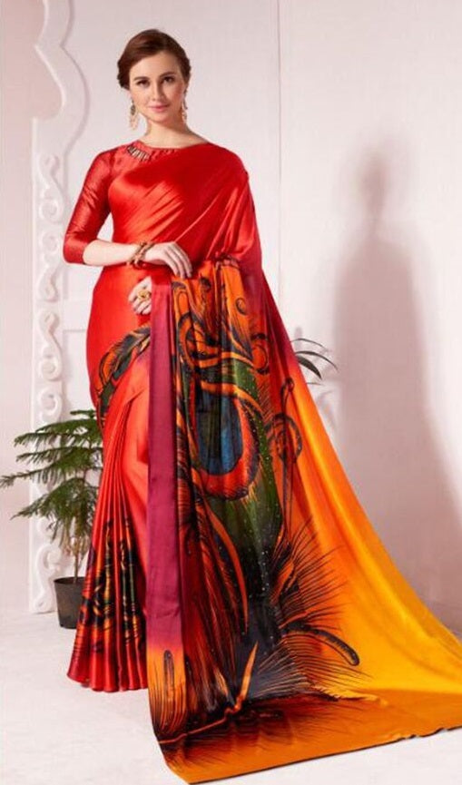 Digital Printed Saree
