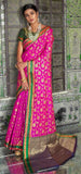 Beautiful Club Factory Rani Pink Colour Weaving Silk Saree