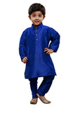 Drak  Colour Readymade Kid's Wear Kurta Pyjama