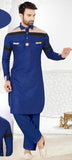 Dark Blue Man's Wear Kurta Pajama