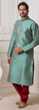 Blue & Red Kurta Pajama
