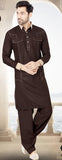 Dark Brown Ready-made Kurta Pajama