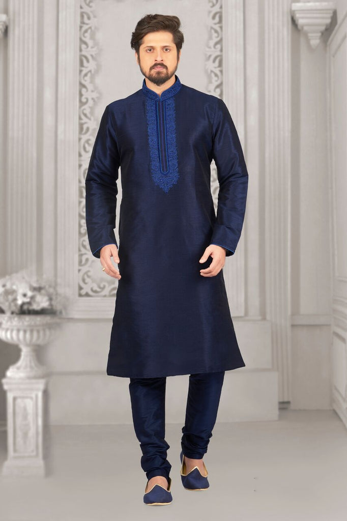 Navy Blue Colour Readymade Sherwani
