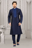 Navy Blue Colour Readymade Sherwani