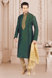 Bottle Green Colour Readymade Sherwani