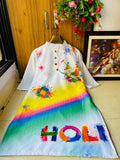 Indian Designer Holi Special Printed Kurti