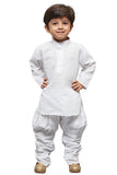 White Colour Kid's Wear Kurta Pyjama
