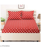 Cotton Double Striped Bedsheet (Pack of 1, Multicolor)