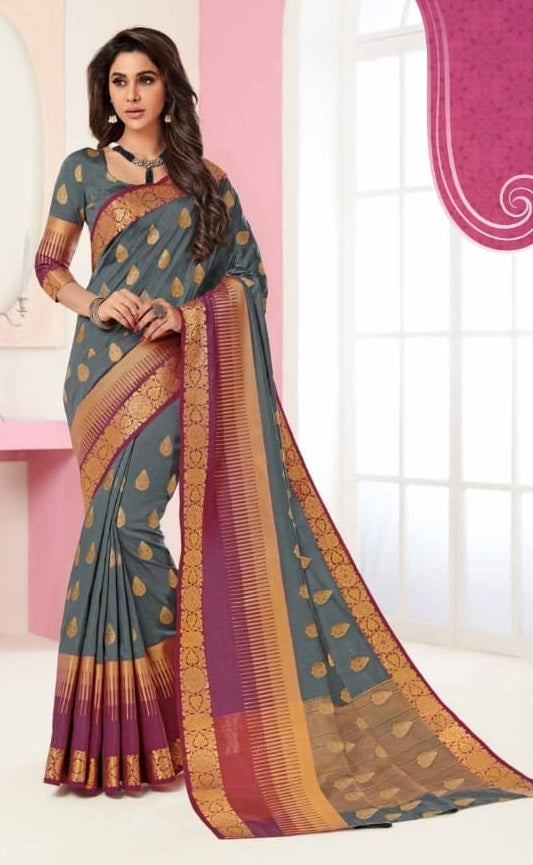Heavy Raw Silk Saree