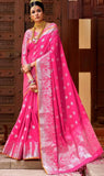Pink Colour Silk Saree