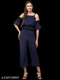 Shouldercut Elegant Jumpsuit