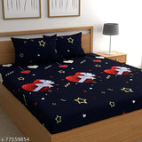 Cotton Double Striped Bedsheet (Pack of 1, Multicolor)
