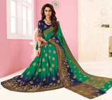 Festival Wear Double Color Saree