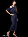 Shouldercut Elegant Jumpsuit