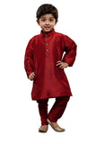 Maroon Colour Festival Wear Kid's Kurta Pyjama