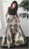 Best Flower Print Skirt with Top