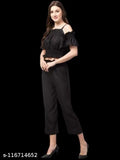 Shouldercut Elegant Jumpsuit