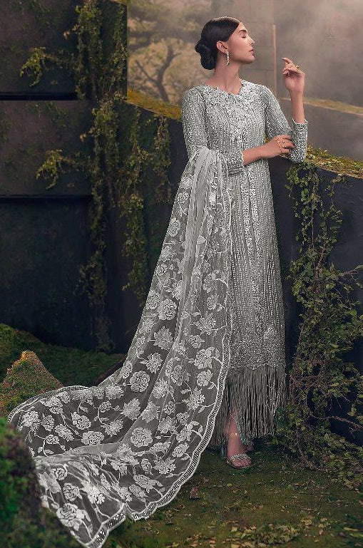 Latest Net Salwar Suit With Color Option