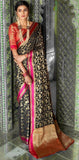 Best  Black Colour Weaving Silk Saree