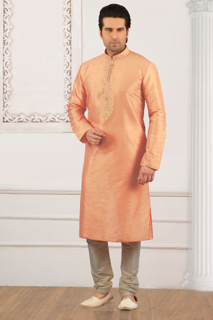 Peach Colour Readymade Sherwani