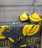 Decent Home 5pc bedsheet set (1King size Bedsheet + 2 Pillow Covers + 2 Cushion Cover with filler)