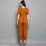 Women's Rayon Foil Printed Jumpsuit