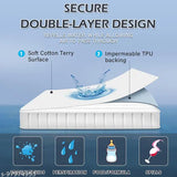 Mattress Protector Waterproof Terry Cotton Ultra Soft Fitted King Size