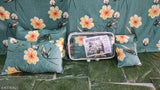 Decent Home 5pc bedsheet set (1King size Bedsheet + 2 Pillow Covers + 2 Cushion Cover with filler)