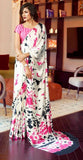 Light  Pink & White Colour Printed Saree