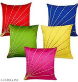 Multicolour fancy cushion cover pack of 5