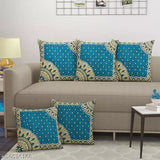 HOME DECOR Polyster & Microfiber Abstract Design 5 Cushion Cover