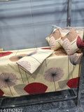 Decent Home 5pc bedsheet set (1King size Bedsheet + 2 Pillow Covers + 2 Cushion Cover with filler)