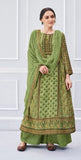 Olive Green Colour Digital Printed Plazzo Suit