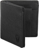 Men Formal Black Artificial Leather Wallet - Mini  (8 Card Slots)