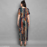 Women's Rayon Foil Printed Jumpsuit