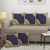 HOME DECOR Polyster & Microfiber Abstract Design 5 Cushion Cover