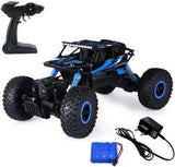 CADDLE & TOES Waterproof Remote Controlled Rock Crawler RC Monster Truck, 4 Wheel Drive, 1:18 Scale (Blue)  (Blue, Black)